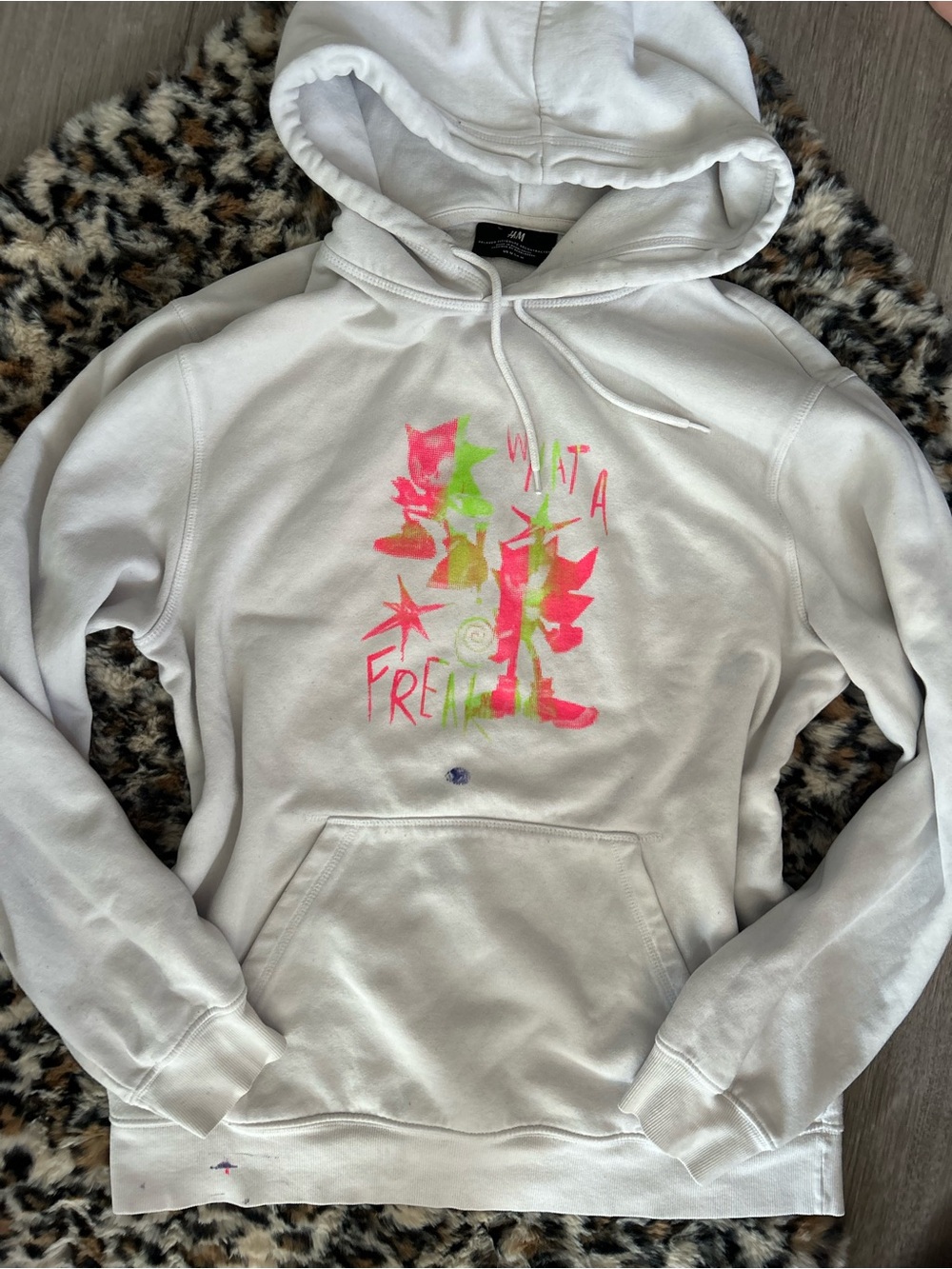 Sonic and Shadow “WHAT A FREAK!” Neon Screen-printed Hoodie - Picture 2 of 8